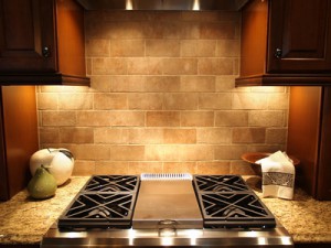 kitchen stove area